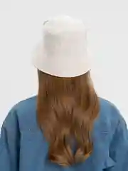 Белый панама летняя, двусторонняя