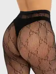 Красный колготки женские, с узорами