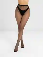 Бежевый колготки женские со стразами