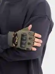 Тёмно-зелёный перчатки тактические, защитные, военные