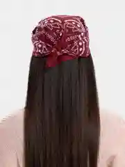 Коралловый меланж бандана