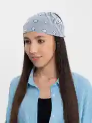 Серый металлик бандана
