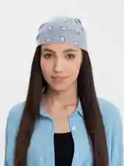 Серый металлик бандана