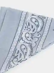 Серый металлик бандана
