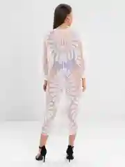Белый пляжная туника