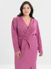 Коралловый платье