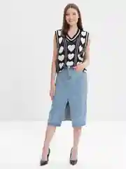 Черный oversized жилет женский