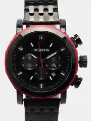 Черный мужские наручные часы Ochstin 6064B с хронографом в подарочной упаковке