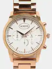 Золотой мужские наручные часы Ochstin 6067D с хронографом в подарочной упаковке