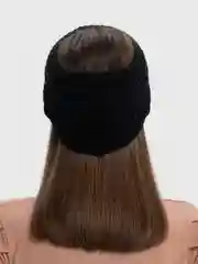 Черный повязка на голову вязаная, весенняя