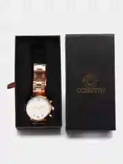 Золотой мужские наручные часы Ochstin 7243 с хронографом в подарочной упаковке