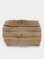 Хаки повязка на голову вязаная, весенняя