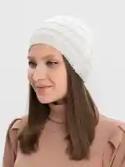 Белый повязка на голову вязаная, весенняя