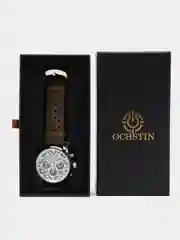 Песочный хаки мужские наручные часы Ochstin 6052B с хронографом в подарочной упаковке