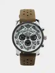Песочный хаки мужские наручные часы Ochstin 6052B с хронографом в подарочной упаковке