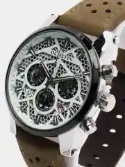 Песочный хаки мужские наручные часы Ochstin 6052B с хронографом в подарочной упаковке
