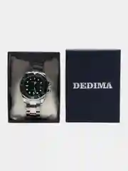Зеленый мужские наручные часы Dedima D-157 с календарём в подарочной упаковке