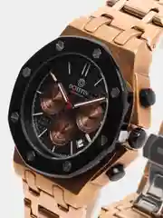 Золотой мужские наручные часы Ochstin 6100B с хронографом в подарочной упаковке