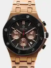 Золотой мужские наручные часы Ochstin 6100B с хронографом в подарочной упаковке