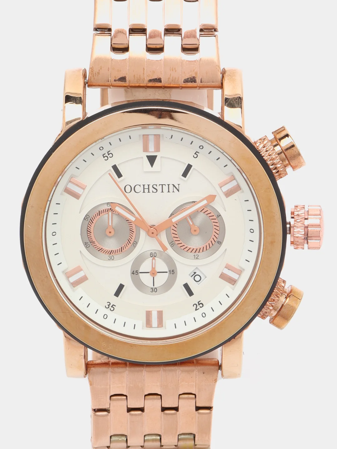 Золотой мужские наручные часы Ochstin 6064B с хронографом в подарочной упаковке