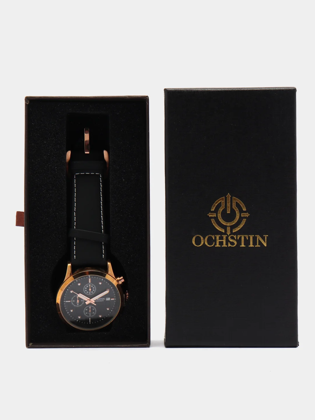 Хром мужские наручные часы Ochstin 6042A с хронографом в подарочной упаковке