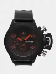 Черный мужские наручные часы Megir MN2002G с хронографом, в подарочной упаковке