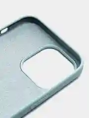 Голубой чехол Silicone Case iPhone 11, 12, 13, 14, Pro, Pro Max, с закрытым низом, кейс