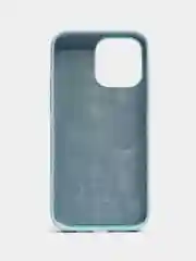 Голубой чехол Silicone Case iPhone 11, 12, 13, 14, Pro, Pro Max, с закрытым низом, кейс