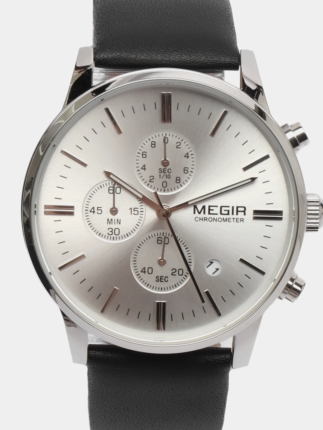 Тёмно-серый мужские наручные часы Megir ML2011G, с хронографом, в подарочной упаковке