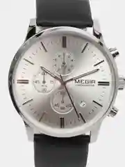 Тёмно-серый мужские наручные часы Megir ML2011G, с хронографом, в подарочной упаковке