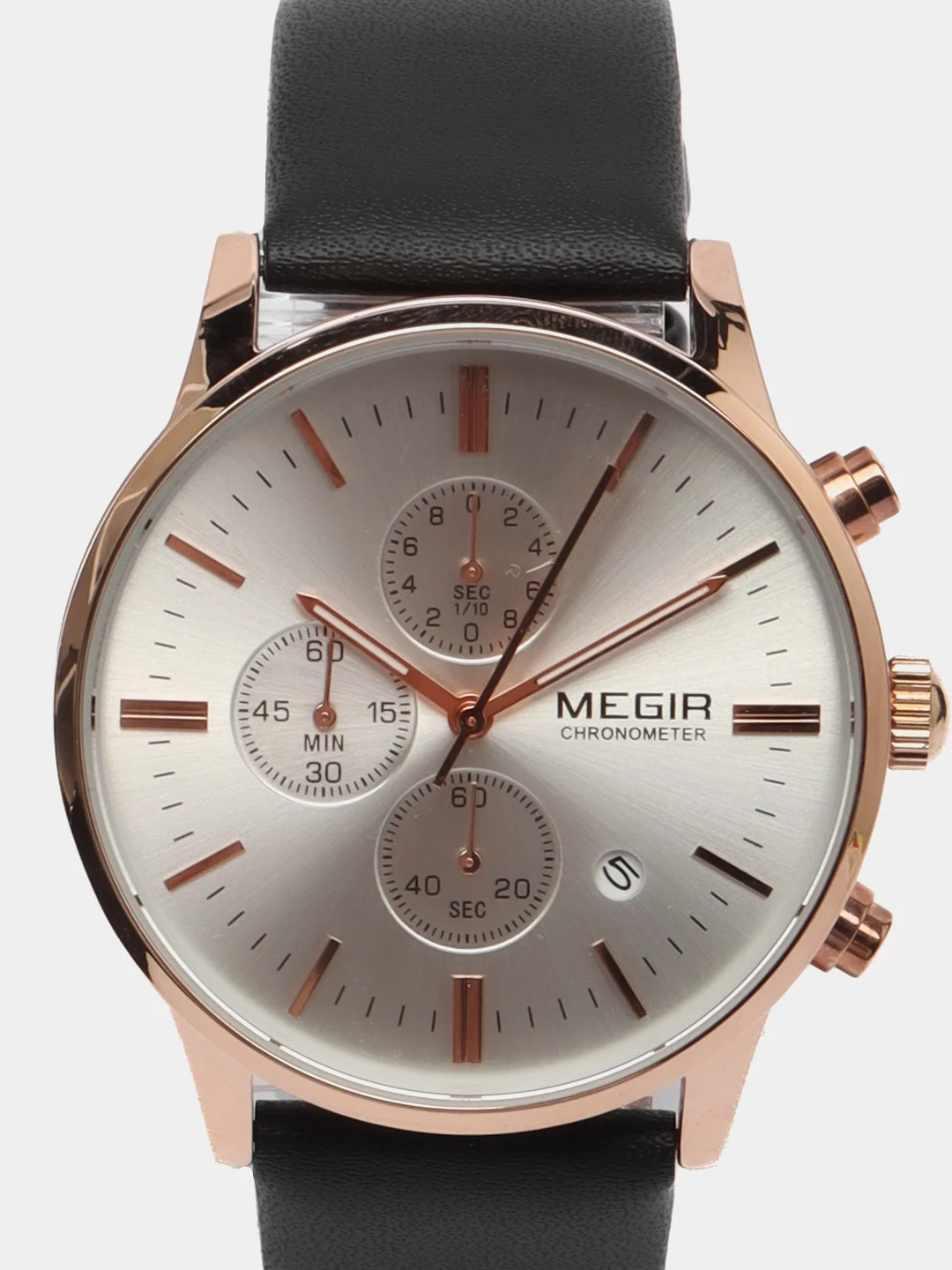 Бронзовый мужские наручные часы Megir ML2011G, с хронографом, в подарочной упаковке
