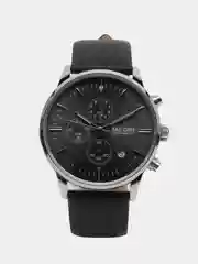 Черный мужские наручные часы Megir ML2011G, с хронографом, в подарочной упаковке