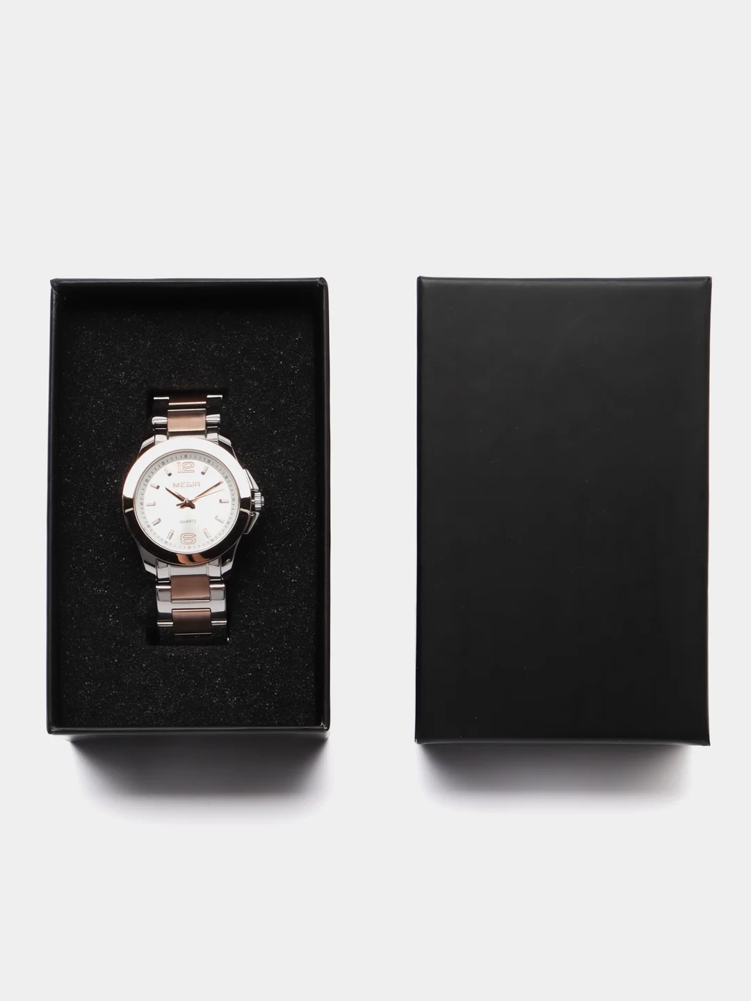 Бронзовый мужские наручные часы Megir MS5006G, с хронографом, в подарочной упаковке