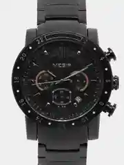 Черный мужские наручные часы Megir MS3008G, с хронографом, в подарочной упаковке