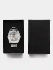 Серебряный мужские наручные часы Megir MS2010G, с хронографом, в подарочной упаковке