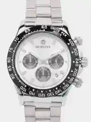 Серебряный мужские наручные часы Ochstin 6103B с хронографом  в подарочной упаковке