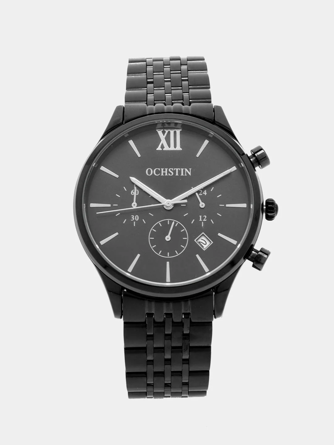 Черный мужские наручные часы Ochstin 6129B с хронографом в подарочной упаковке