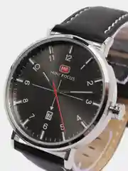 Черный мужские наручные часы Mini Focus MF0019G, c календарём, в подарочной упаковке