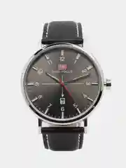 Черный мужские наручные часы Mini Focus MF0019G, c календарём, в подарочной упаковке