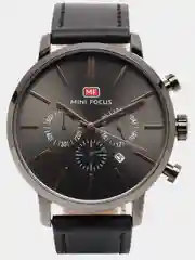 Черный мужские наручные часы Mini Focus MF0023G с хронографом, в подарочной упаковке