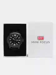 Белый мужские наручные часы Mini Focus MF0136G, с нейлоновым ремешком и календарём
