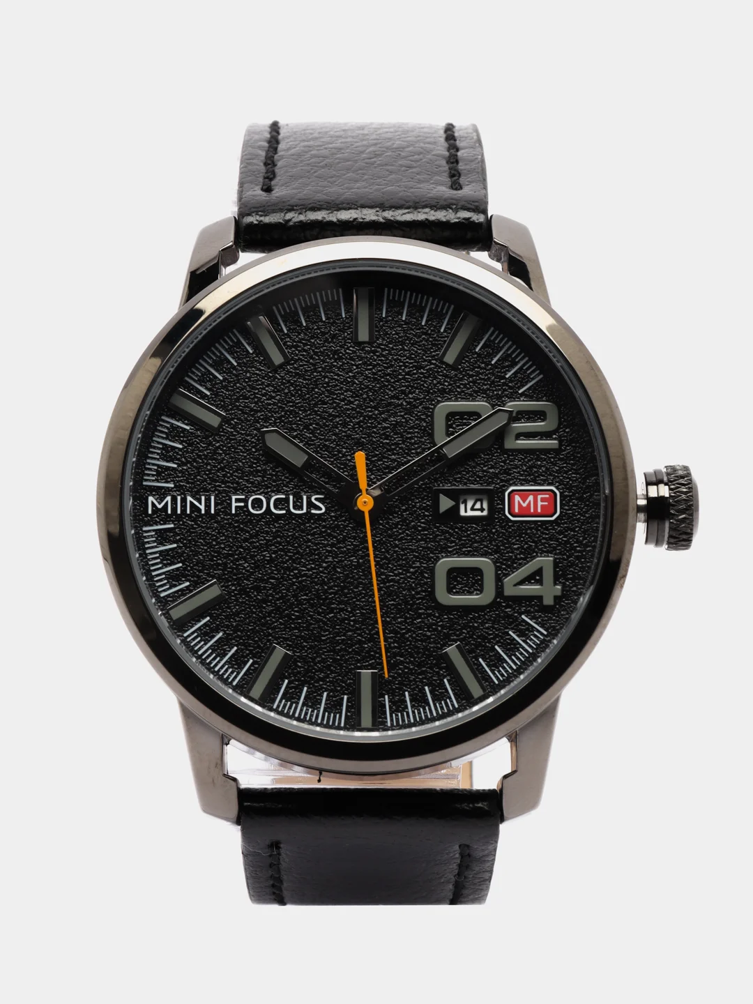 Угольный мужские наручные часы Mini Focus MF0022G, с календарём, в подарочной упаковке