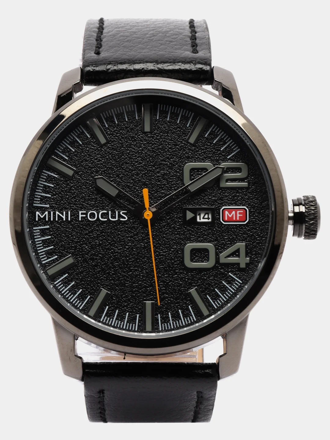 Угольный мужские наручные часы Mini Focus MF0022G, с календарём, в подарочной упаковке