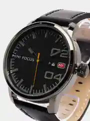 Угольный мужские наручные часы Mini Focus MF0022G, с календарём, в подарочной упаковке