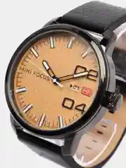 Хаки мужские наручные часы Mini Focus MF0022G, с календарём, в подарочной упаковке