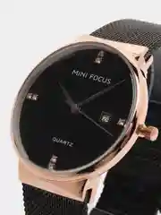 Медный женские наручные часы Mini Focus MF0181G с календарём, в подарочной упаковке
