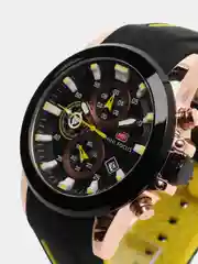 Желтый мужские наручные часы Mini Focus MF0287G, с хронографом, в подарочной упаковке