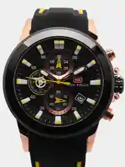 Желтый мужские наручные часы Mini Focus MF0287G, с хронографом, в подарочной упаковке