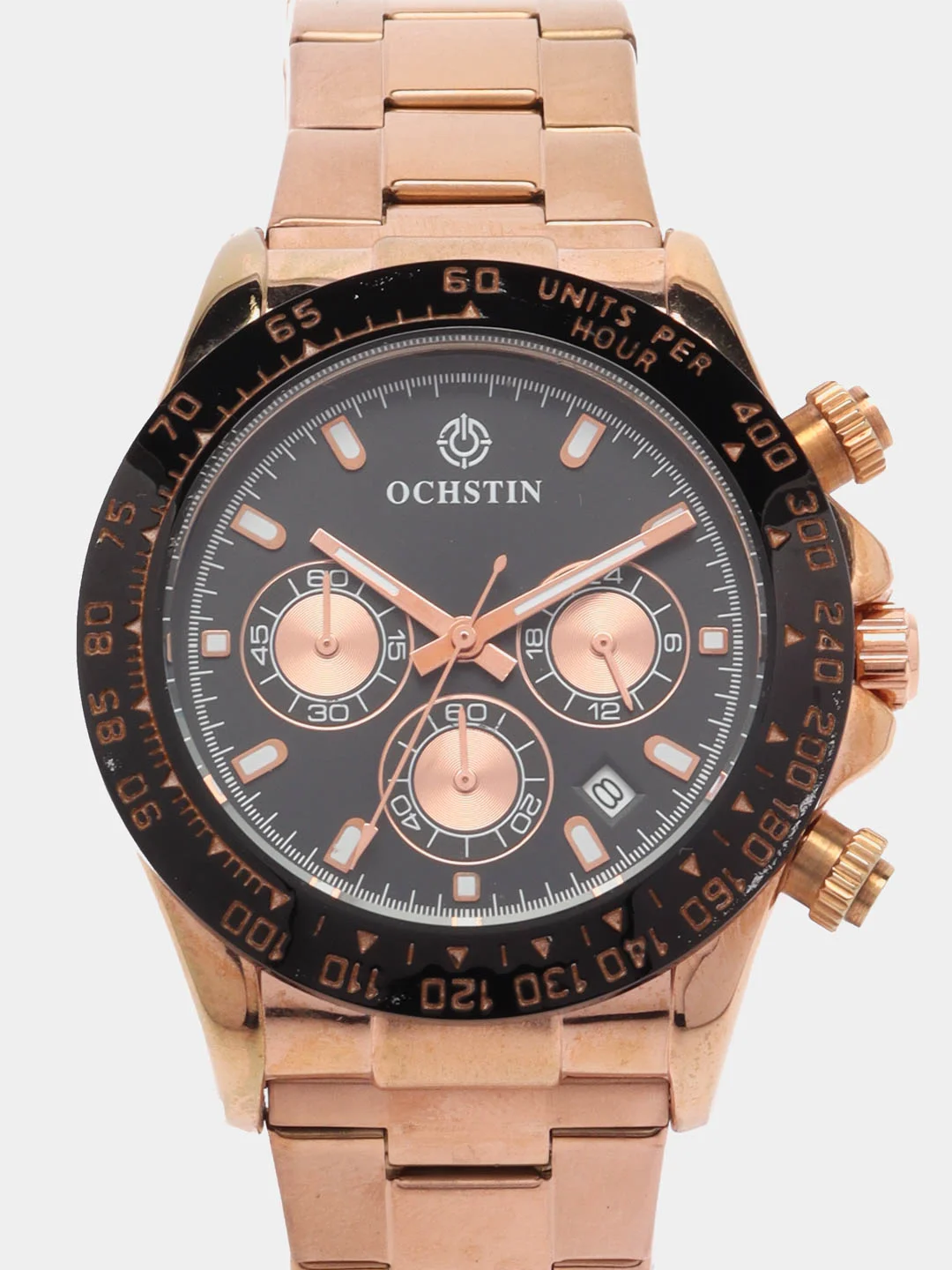 Золотой мужские наручные часы Ochstin 6103B с хронографом в подарочной упаковке