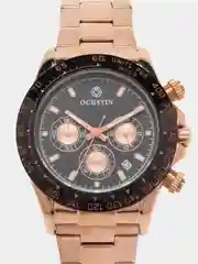 Золотой мужские наручные часы Ochstin 6103B с хронографом  в подарочной упаковке